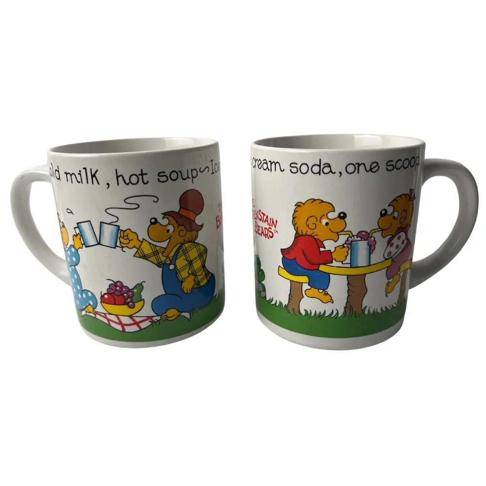80s Berenstain Bears Princess House Exclusive Handcrafted l Mugs *Final $ Price